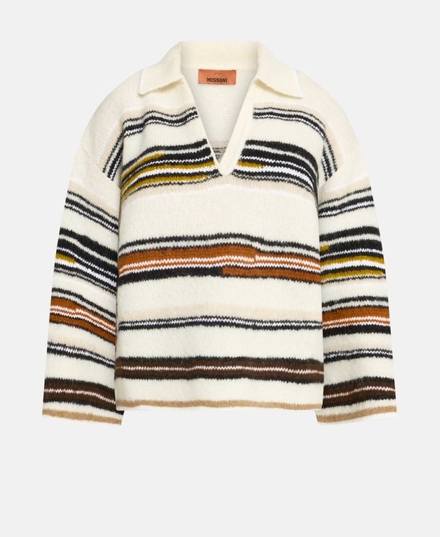 Missoni Wool-blend knitted polo shirt