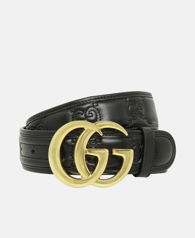 Gucci Leather belt GG Marmont Matelassé