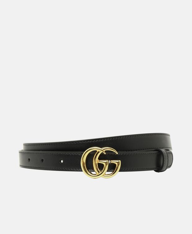 Gucci Leather belt GG Marmont