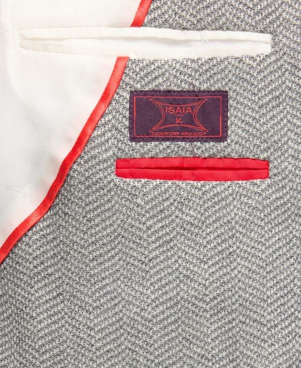 Isaia Linen-blend suit jacket