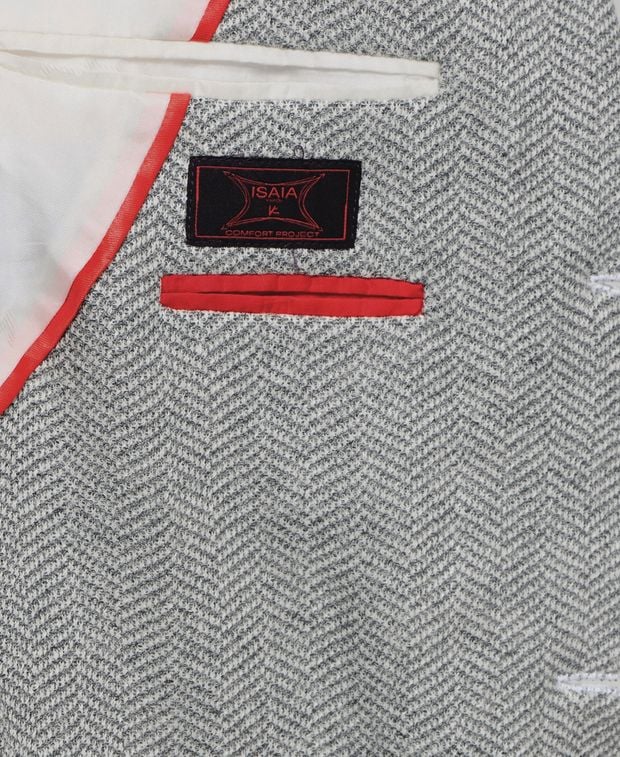 Isaia Linen-blend suit jacket