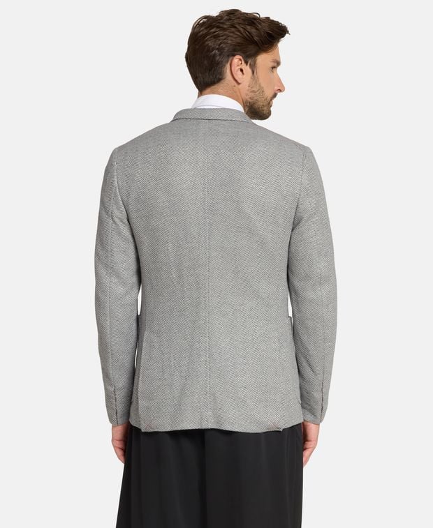 Isaia Linen-blend suit jacket