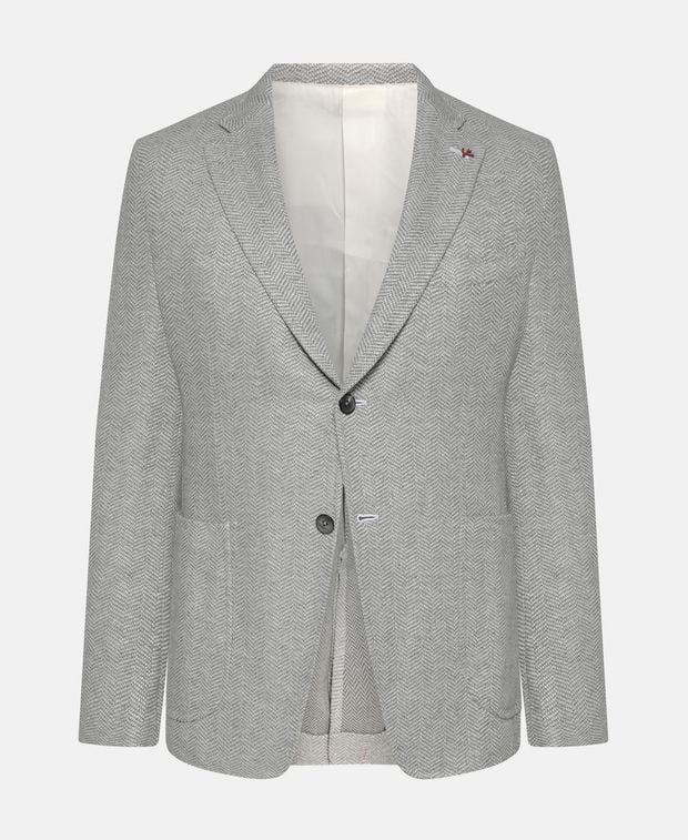 Isaia Linen-blend suit jacket
