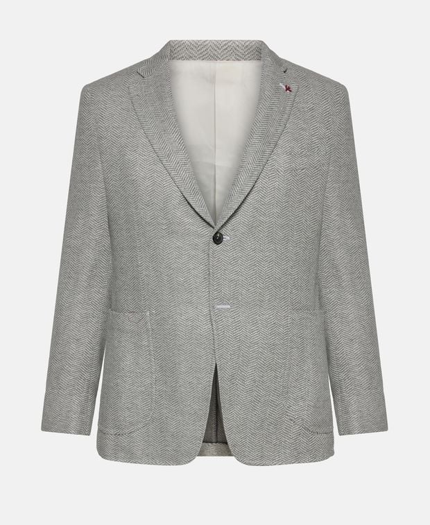 Isaia Linen-blend suit jacket