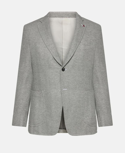 Isaia Linen-blend suit jacket