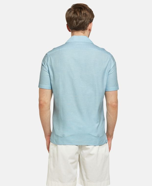 Isaia Silk-blend shirt