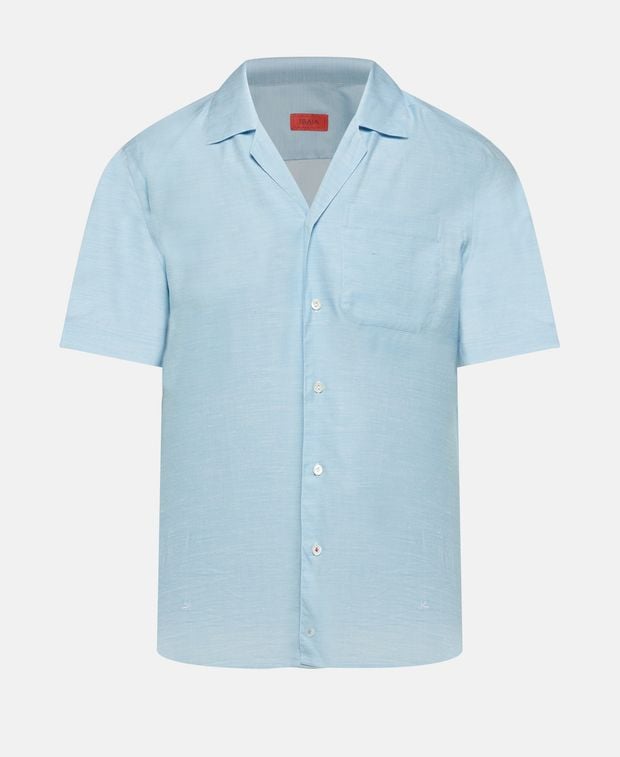 Isaia Silk-blend shirt
