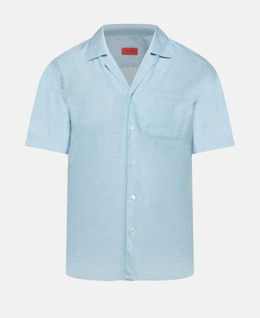 Isaia Silk-blend shirt