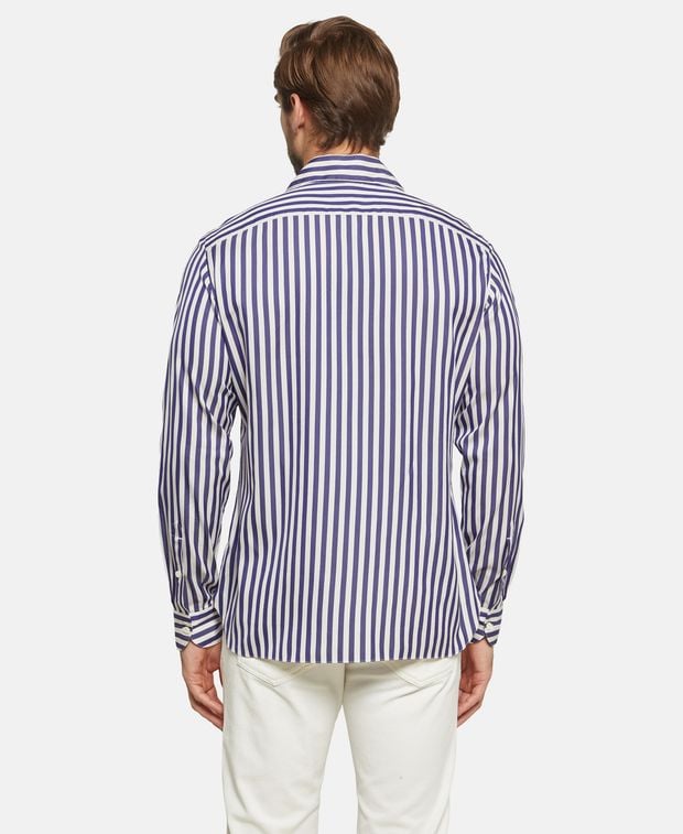 Isaia Silk-blend shirt
