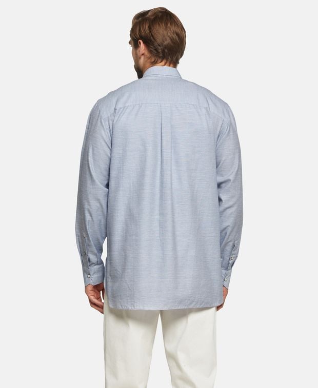 Isaia Silk-blend shirt