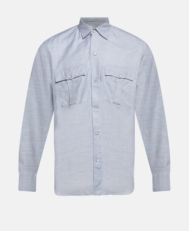 Isaia Silk-blend shirt