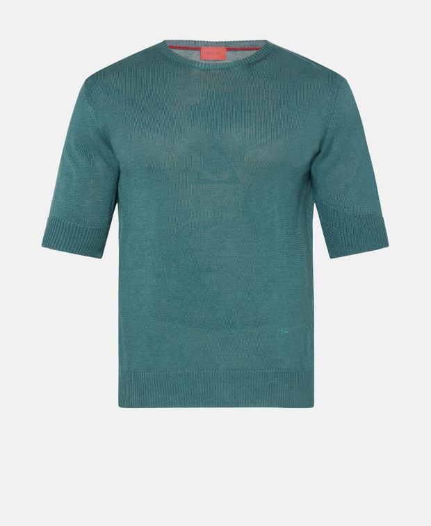 Isaia Linen-blend pullover