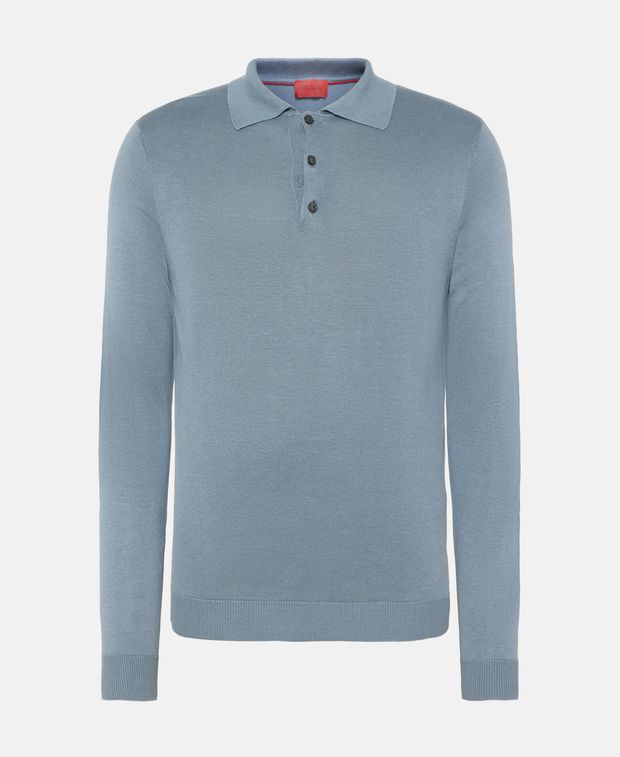Isaia Silk polo shirt