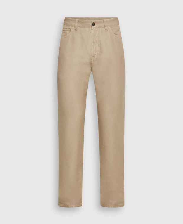 Isaia Linen-blend trousers