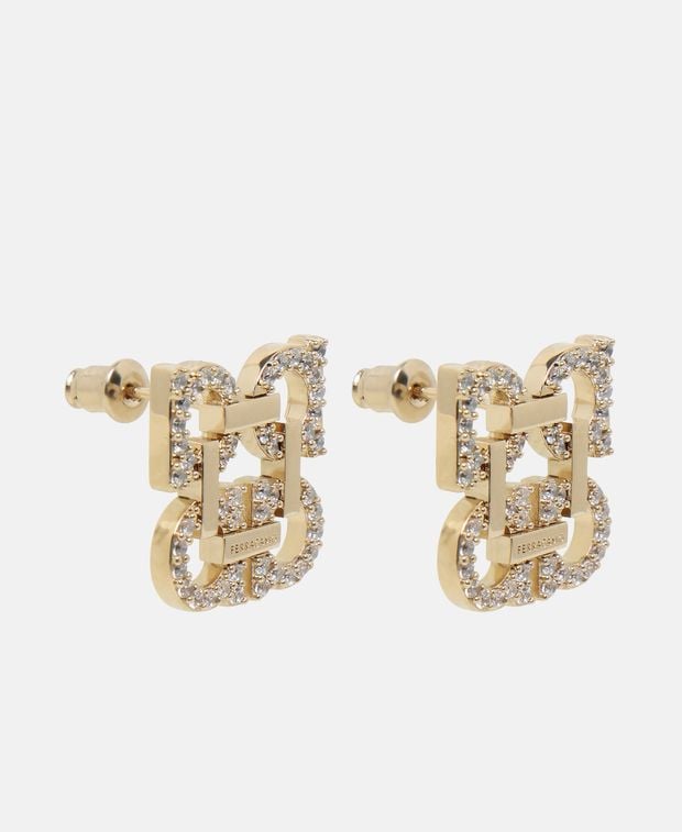 Salvatore Ferragamo Earrings Four Gancini