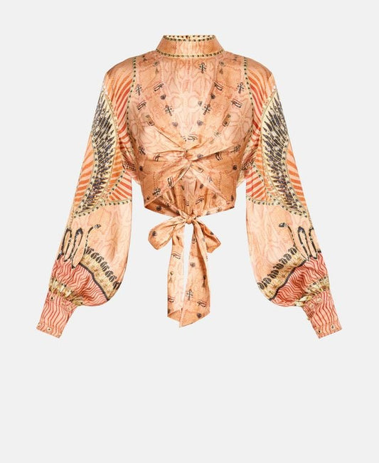 Camilla Silk shirt blouse Kingdom Of Heiroglyphs