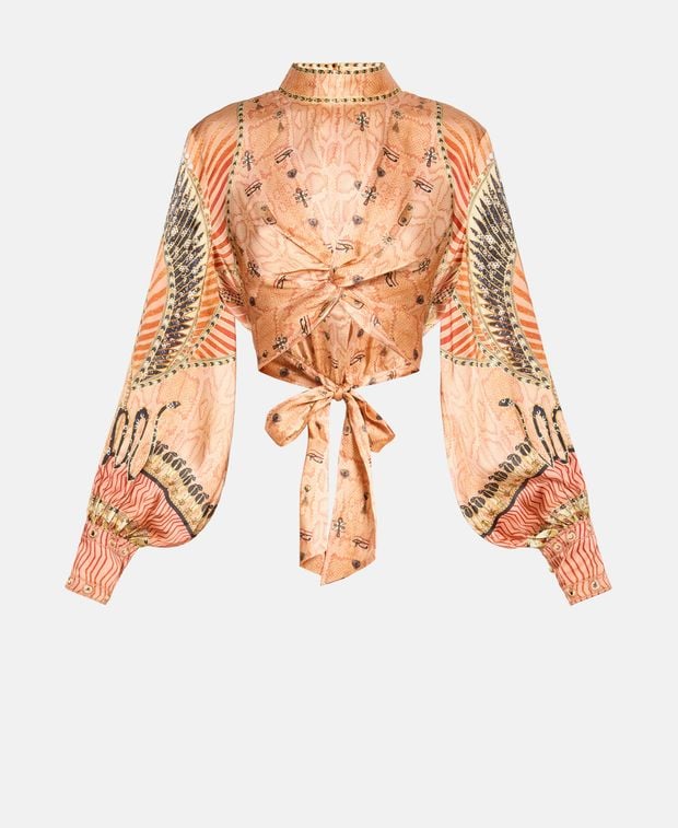 Camilla Silk shirt blouse Kingdom Of Heiroglyphs