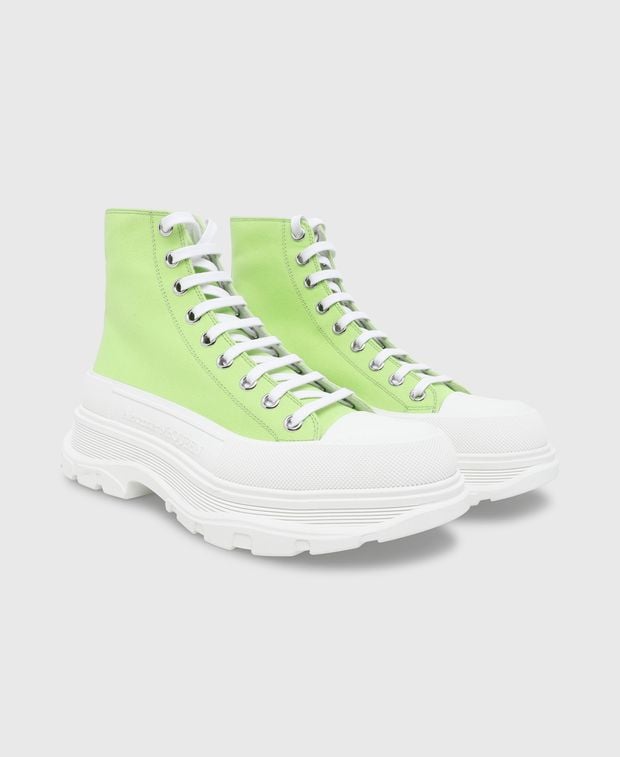 Alexander McQueen Chunky hi-top sneaker Tread slick