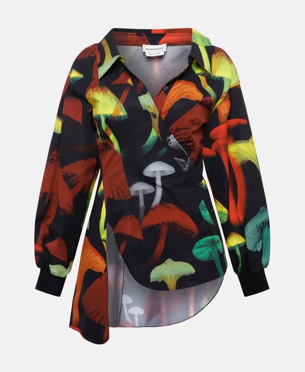 Alexander McQueen Silk-blend blouse