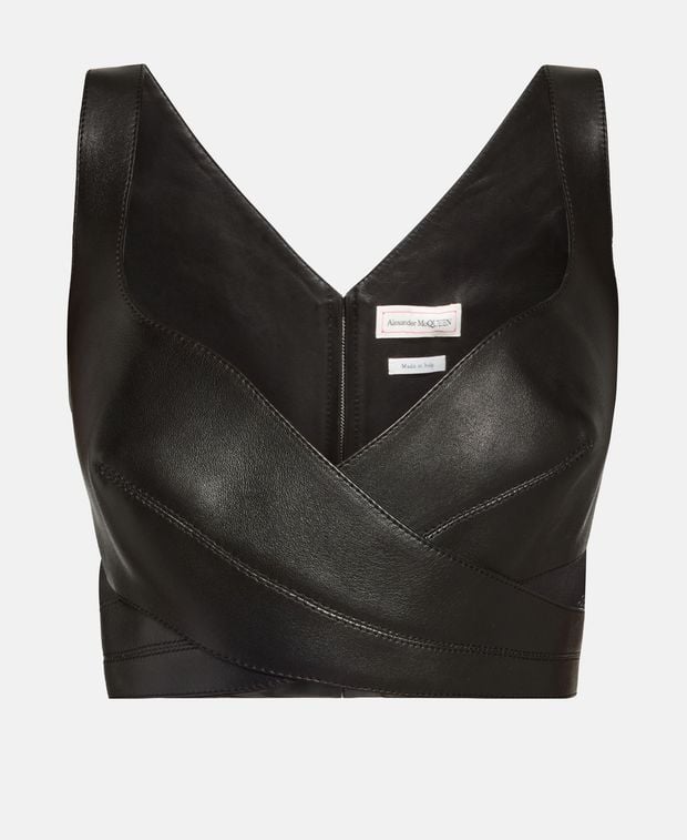 Alexander McQueen Leather top