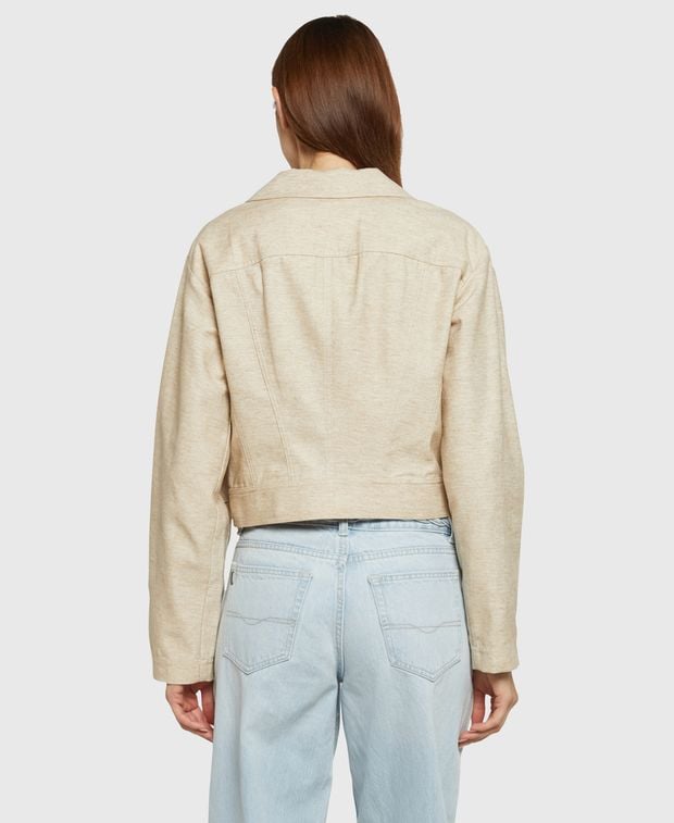 CULT GAIA Linen-blend jacket Daphne