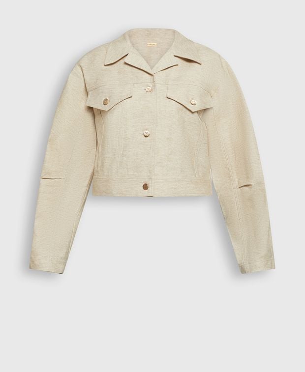 CULT GAIA Linen-blend jacket Daphne