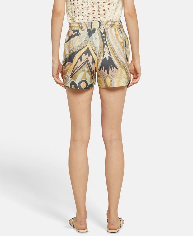 CULT GAIA Silk-blend shorts Oby