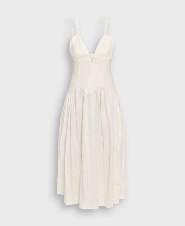 CULT GAIA Linen-blend dress Darcey
