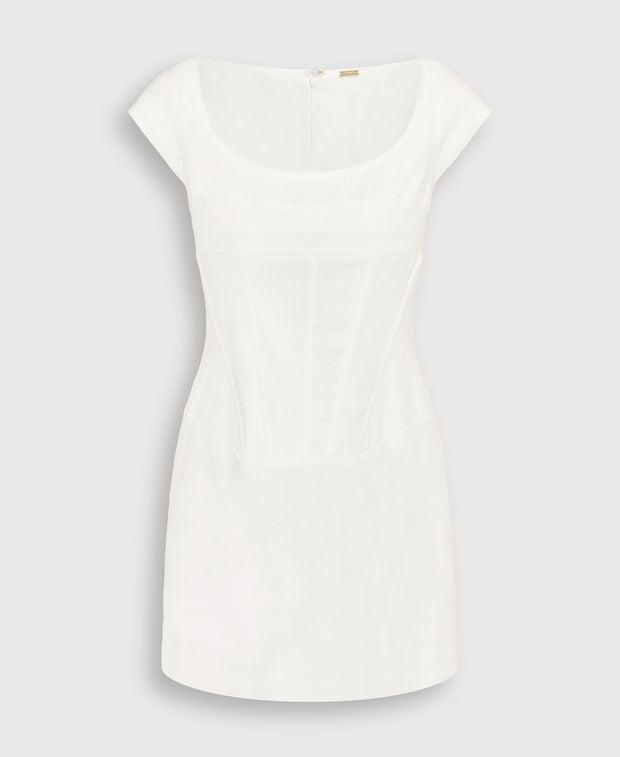 CULT GAIA Linen-blend dress Mickie