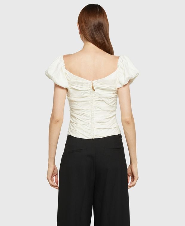 CULT GAIA Linen-blend blouse Helene