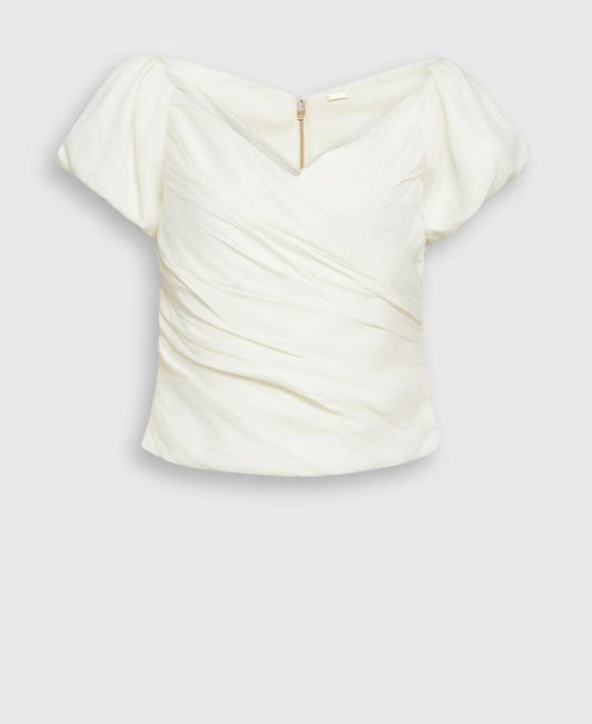 CULT GAIA Linen-blend blouse Helene