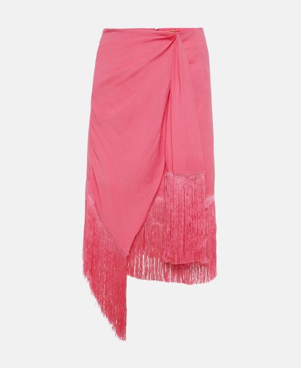 CULT GAIA Linen-blend skirt Veronika