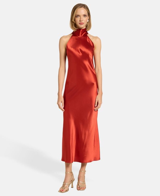 Galvan Satin dress Sienna