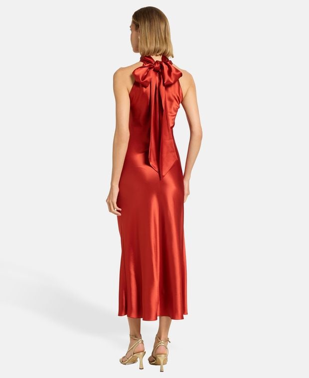 Galvan Satin dress Sienna