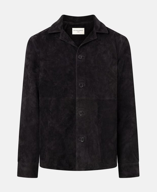Officine Générale Leather shirt JULIEN OVERSHIRT GOAT SUEDE