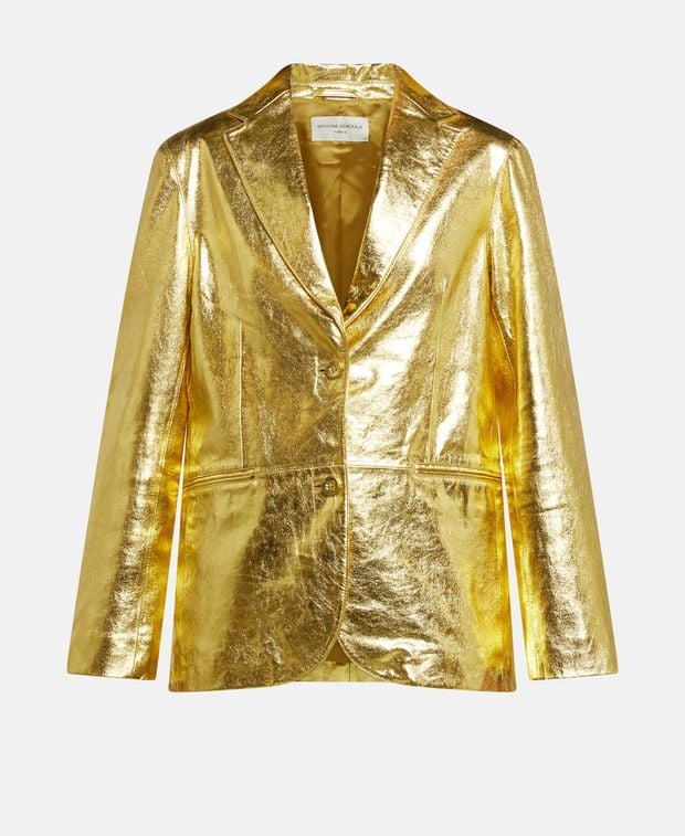 Officine Générale Leather blazer Gio