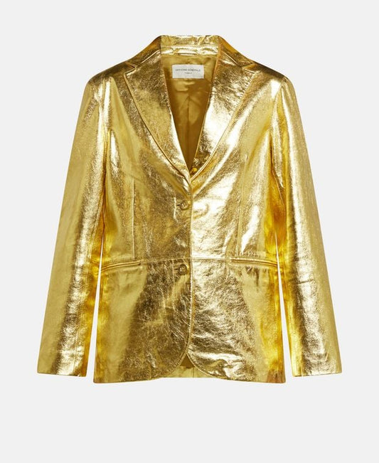 Officine Générale Leather blazer Gio
