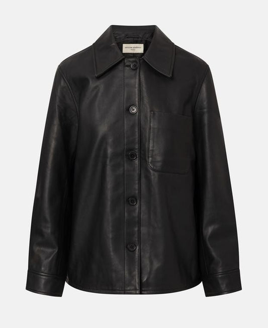 Officine Générale Lamb's leather jacket VILDE OVS LAMB LEATHER