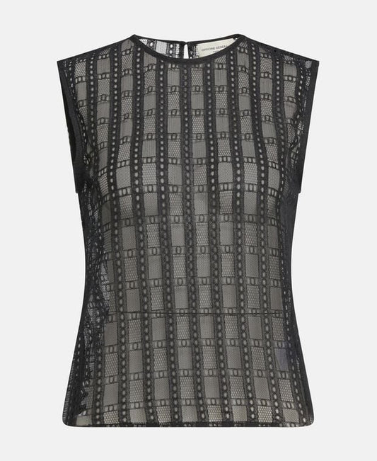 Officine Générale Sleeveless blouse New Grace Itl Co Guipure