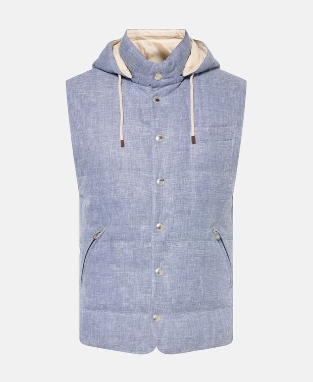 Brunello Cucinelli Linen-blend waistcoat