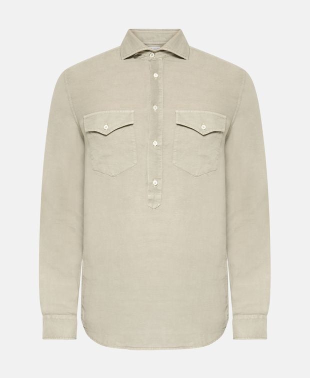 Brunello Cucinelli Linen-blend shirt