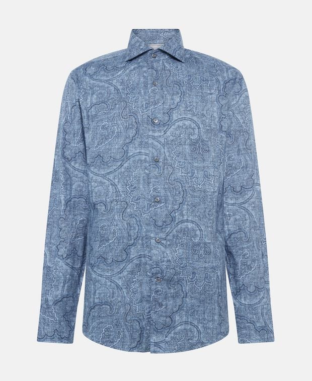 Brunello Cucinelli Long-sleeved shirt - slim fit