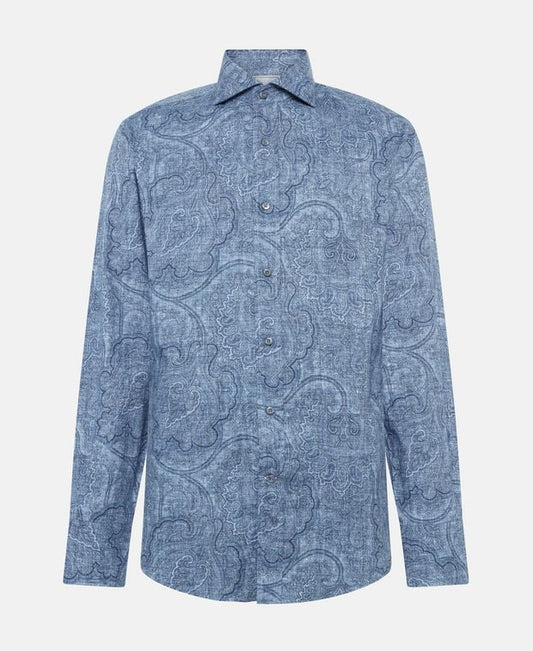 Brunello Cucinelli Long-sleeved shirt - slim fit