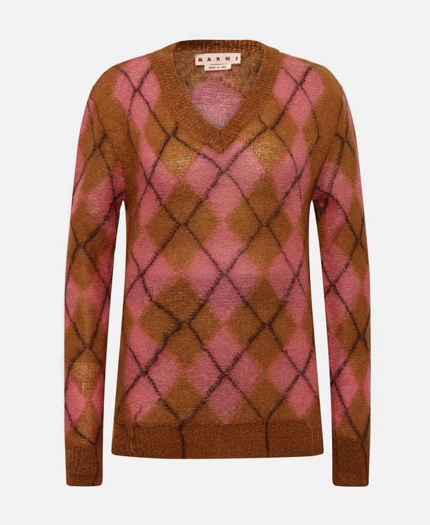 Marni Wool-blend pullover Argyle