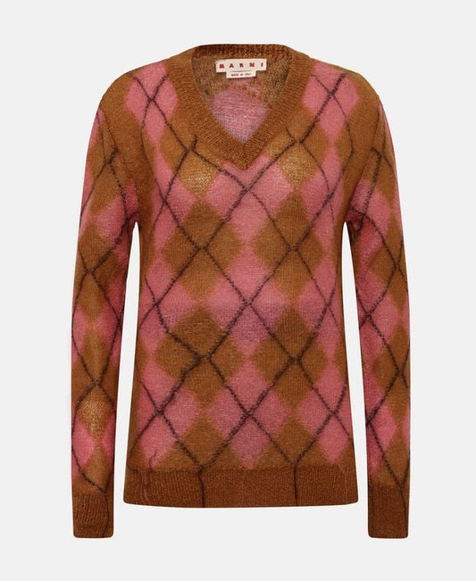 Marni Wool-blend pullover Argyle