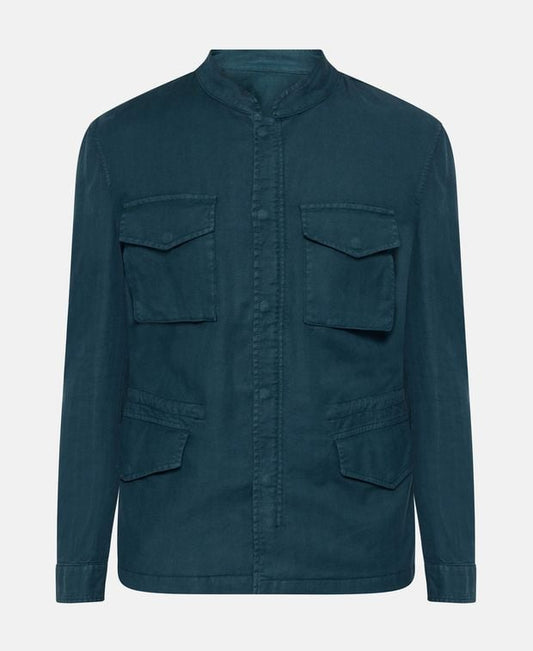 Corneliani Linen-blend transitional jacket