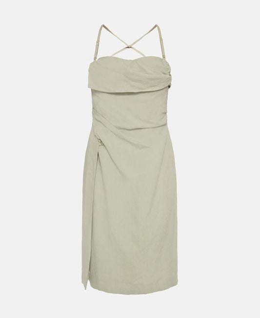 Jacquemus Linen-blend dress La Robe Laurier