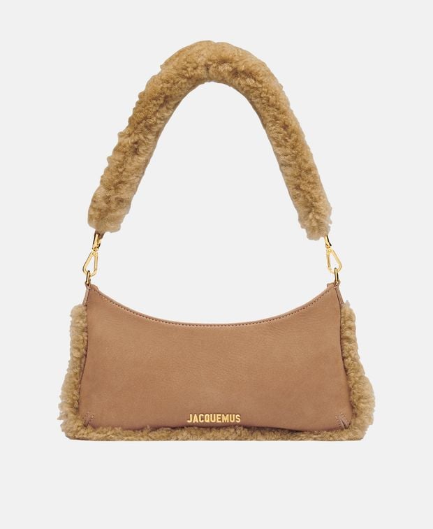 Jacquemus Leather shoulder bag Le Bisou Doux