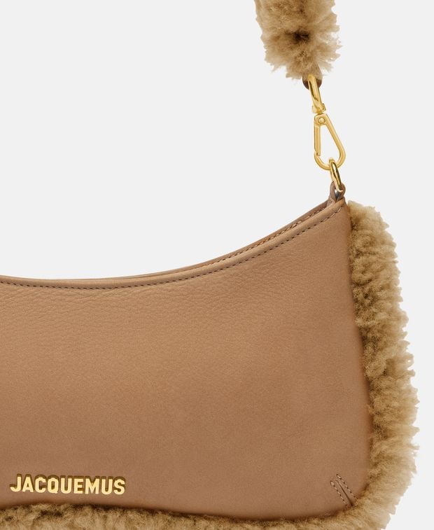 Jacquemus Leather shoulder bag Le Bisou Doux