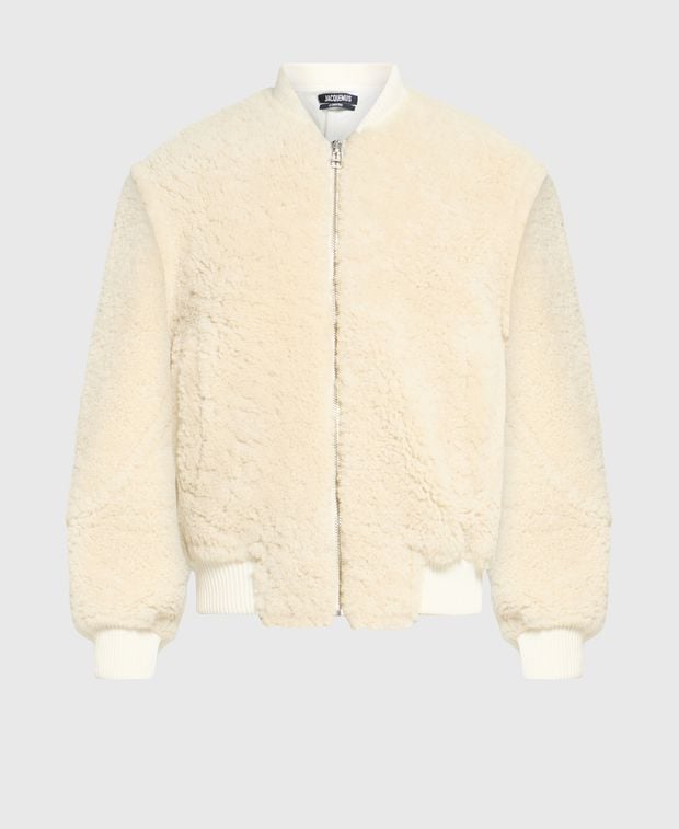 Jacquemus Lamb's leather jacket Le Pilou